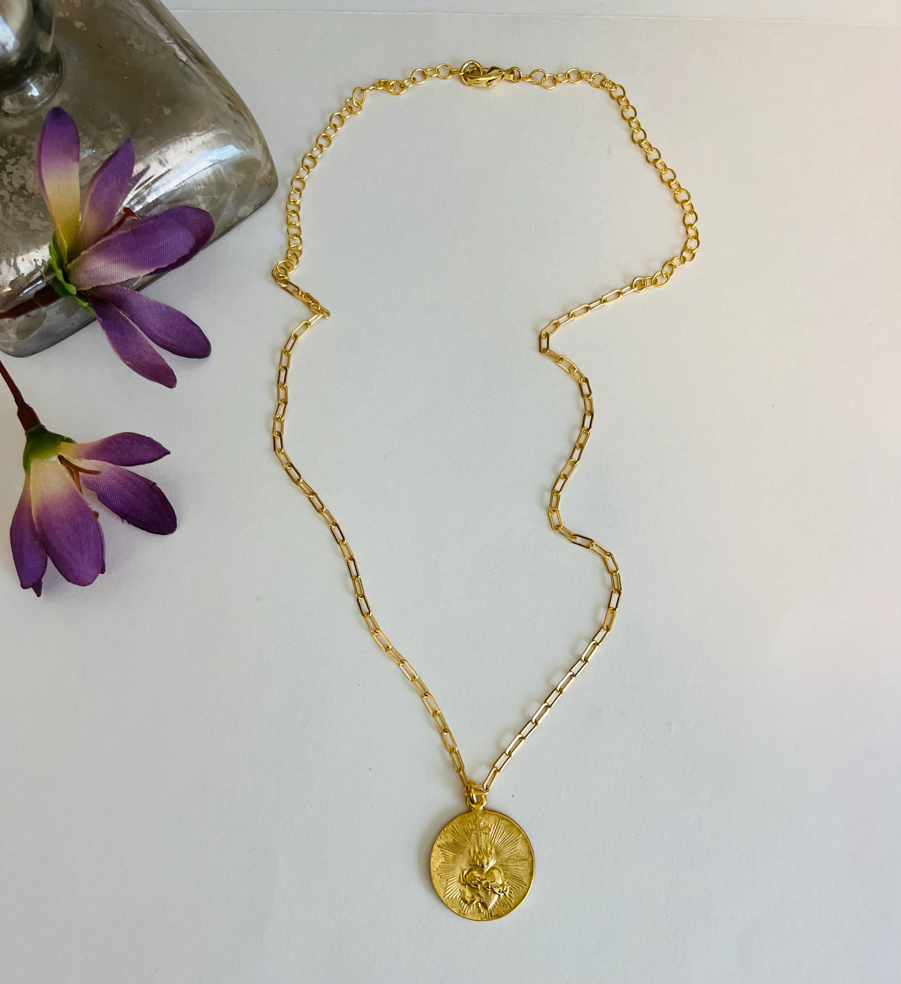 Vintage Medallion Our Lady of Perpetual Help Necklace - Image 6