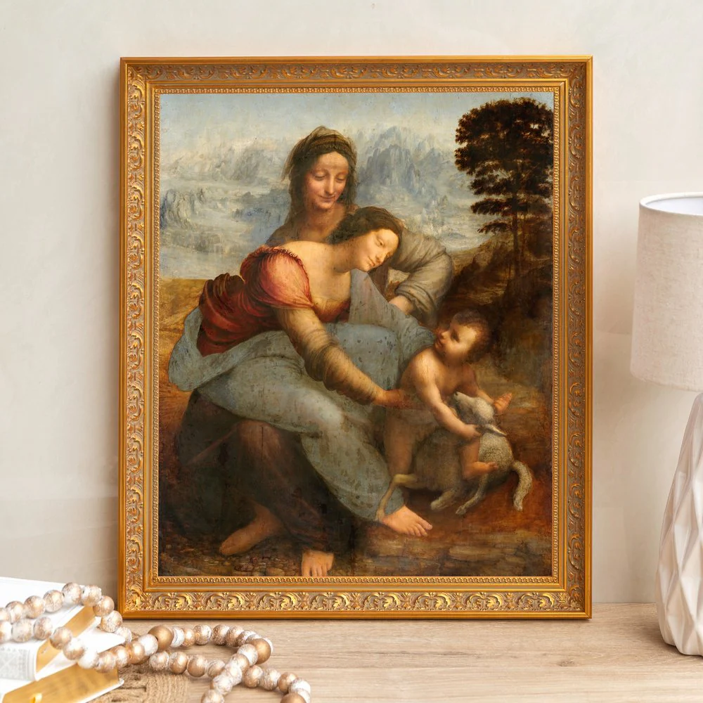Virgin & Child with St. Anne Framed Canvas - Sacred Signature Collection - Image 3