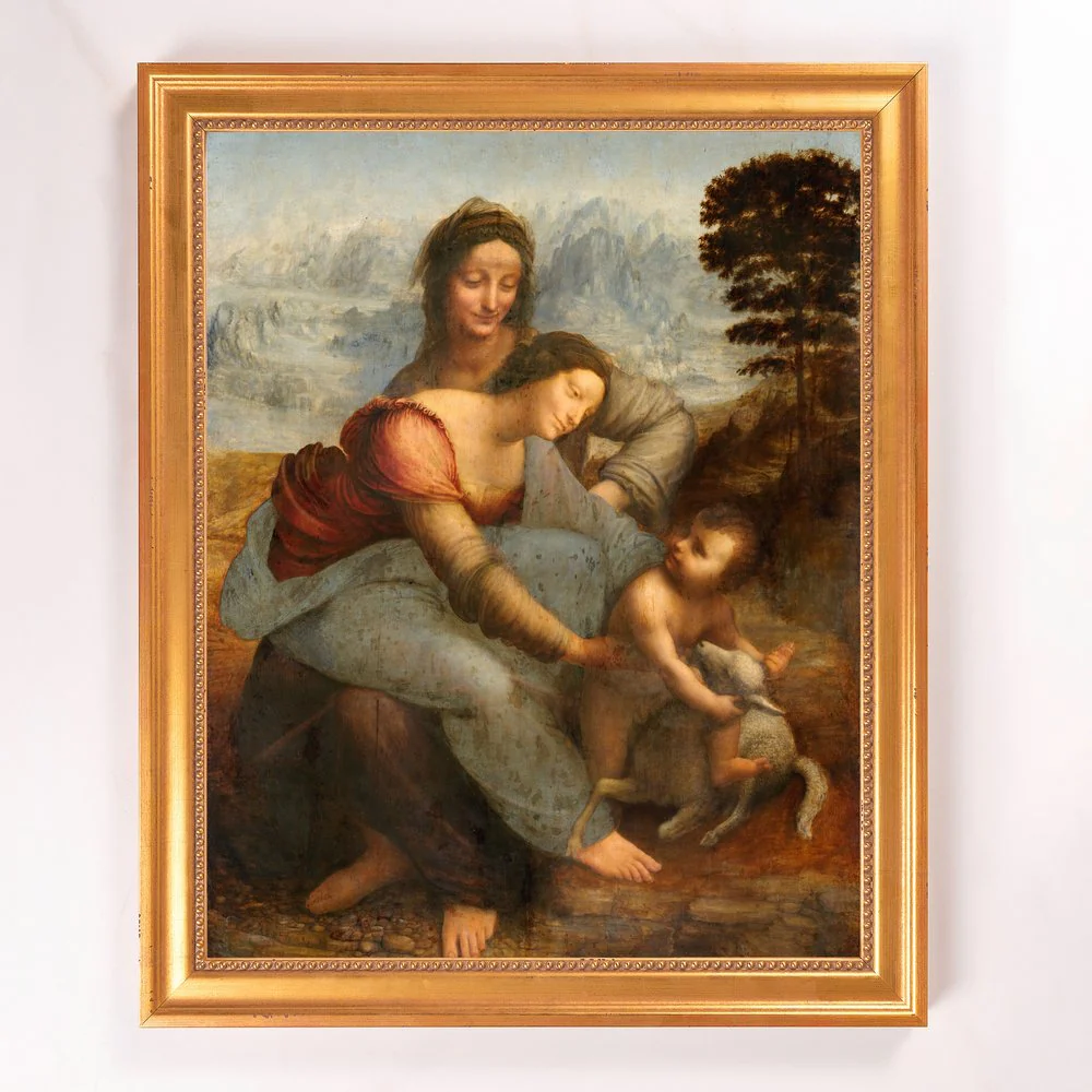 Virgin & Child with St. Anne Framed Canvas - Sacred Signature Collection - Image 7