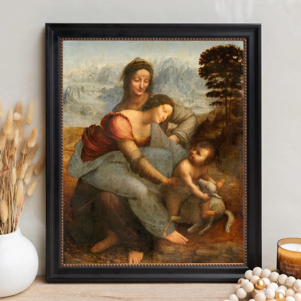 Virgin & Child with St. Anne Framed Canvas - Sacred Signature Collection - Image 9