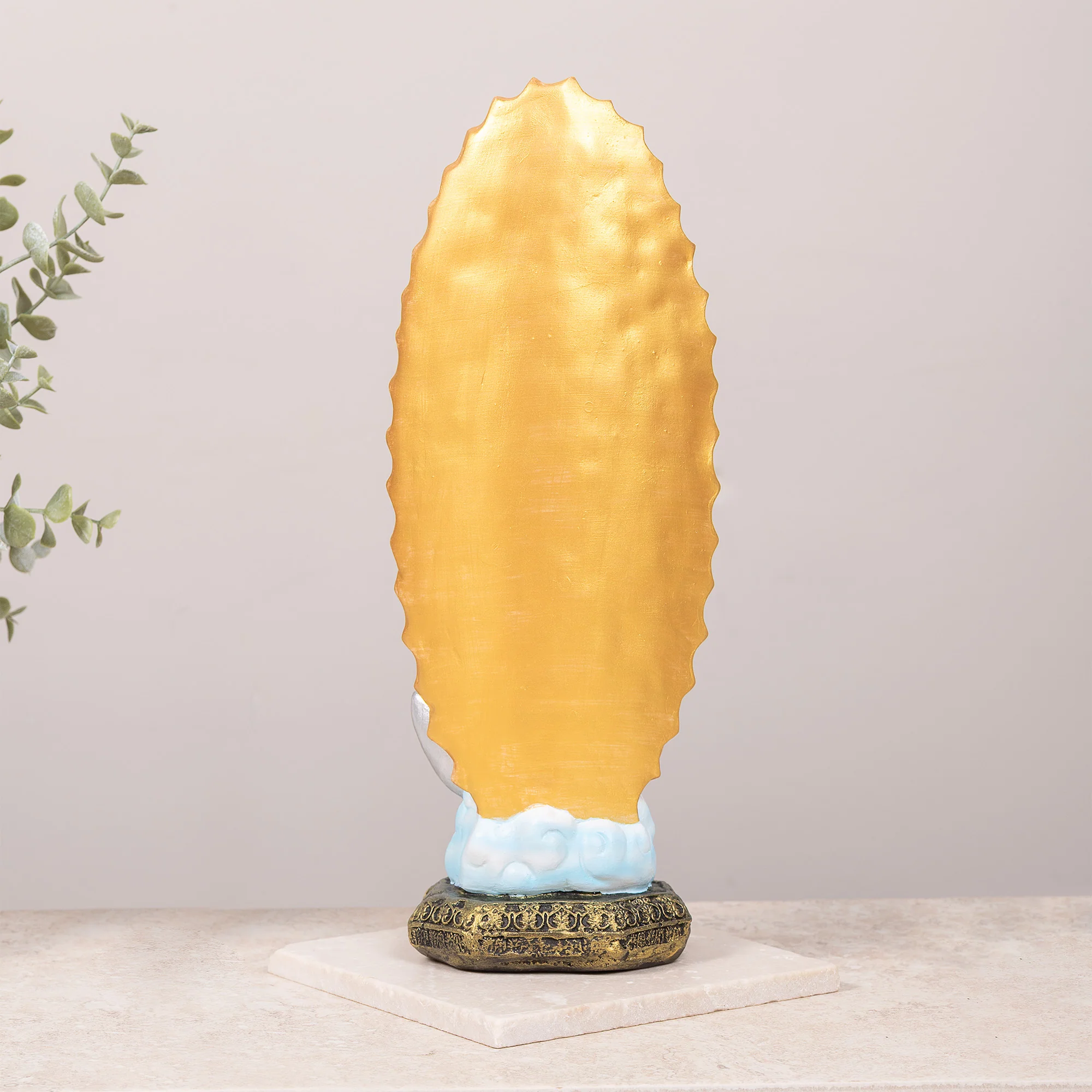 Virgin of Guadalupe Statue - White or Hand Painted - 13" - Image 9