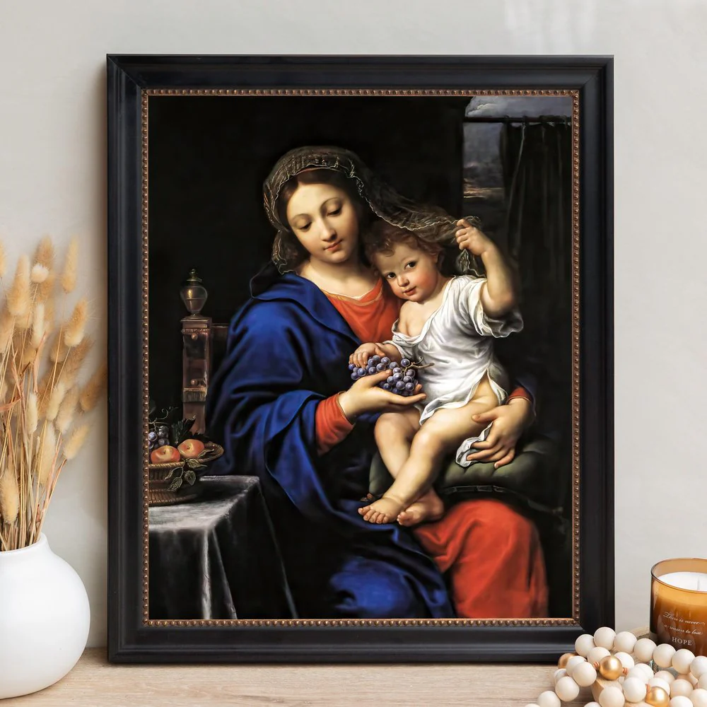 Virgin of the Grapes Framed Canvas - Sacred Signature Collection - Image 12