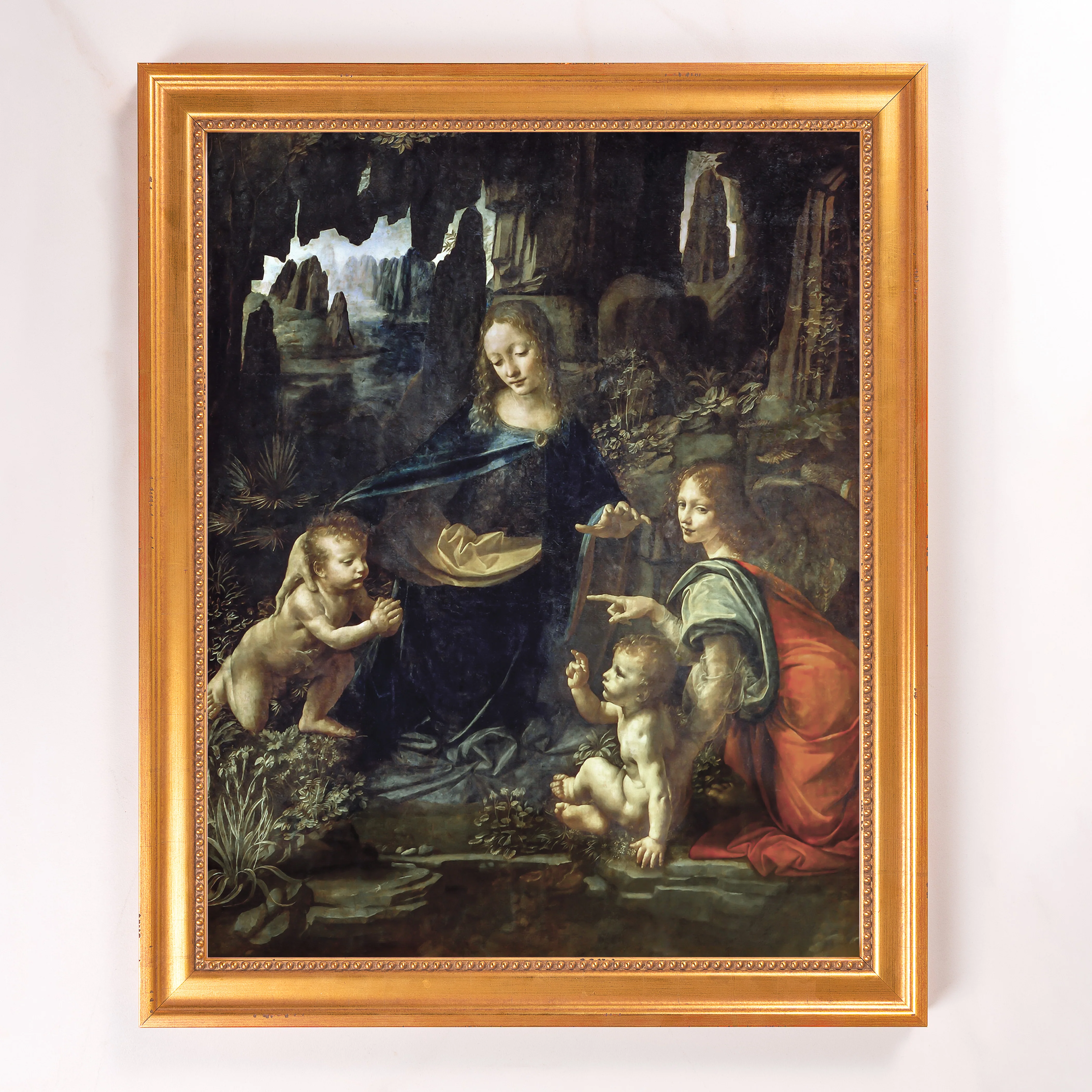 Virgin of the Rocks Framed Canvas - Sacred Signature Collection - Image 10