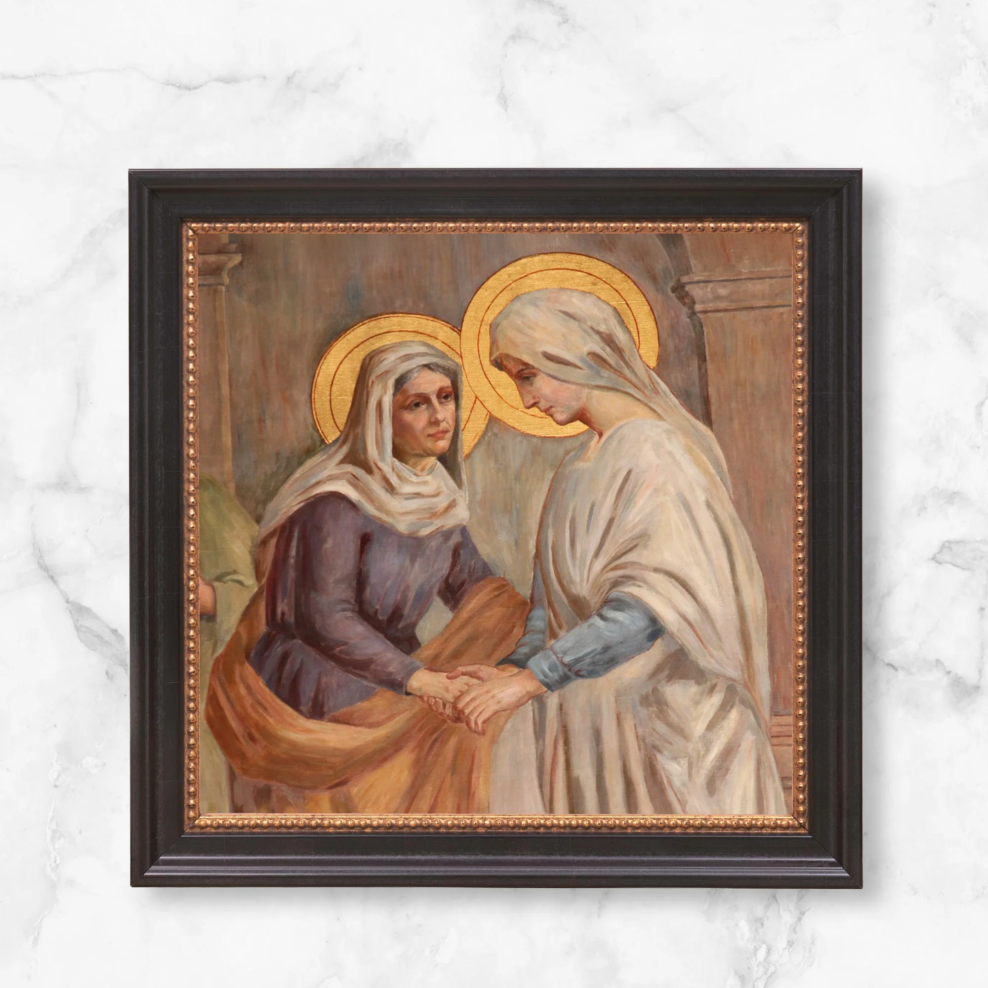 Visitation Fresco Framed Canvas - Sacred Mini Collection - Image 10