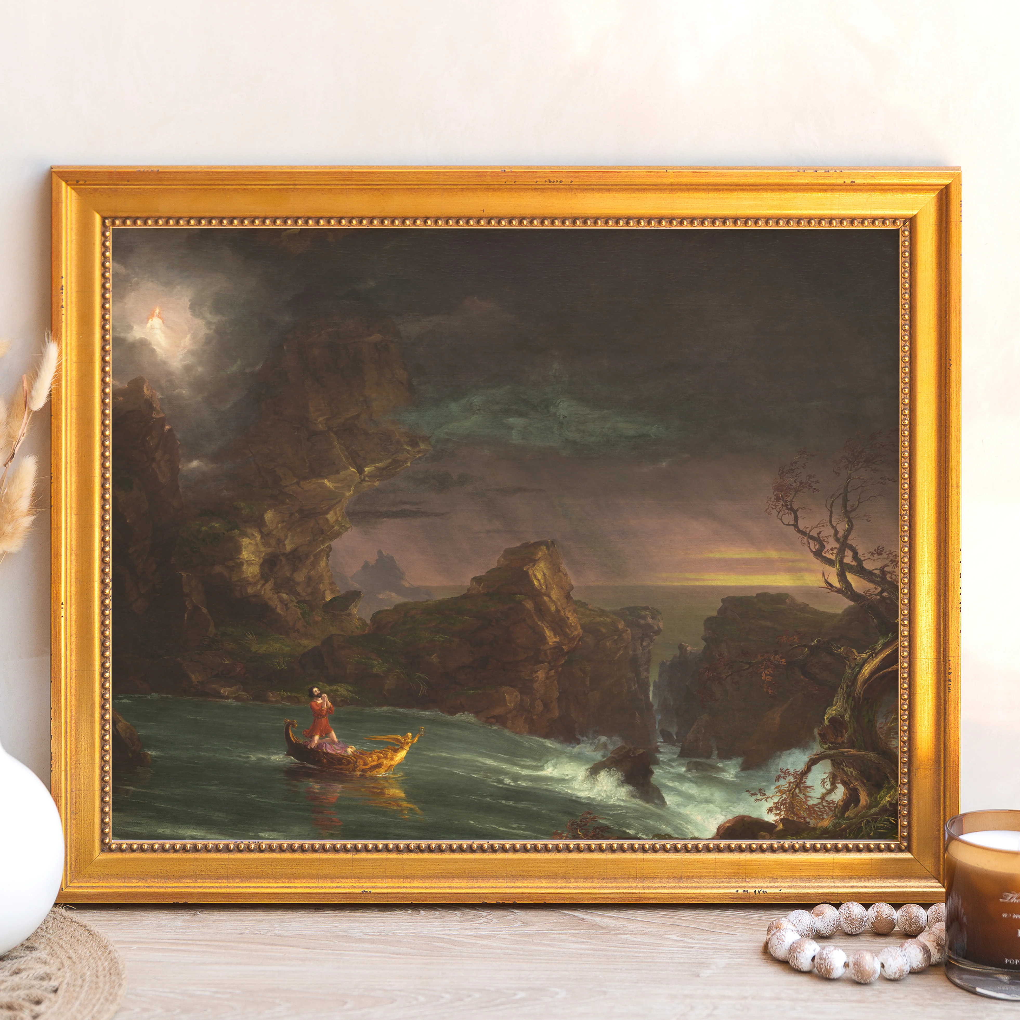 Voyage of Life: Manhood Framed Canvas - Sacred Signature Collection - Image 4