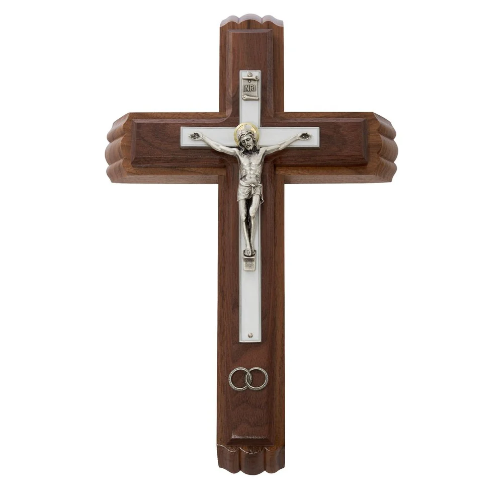Wedding Crucifix Sick Call Set - 13"