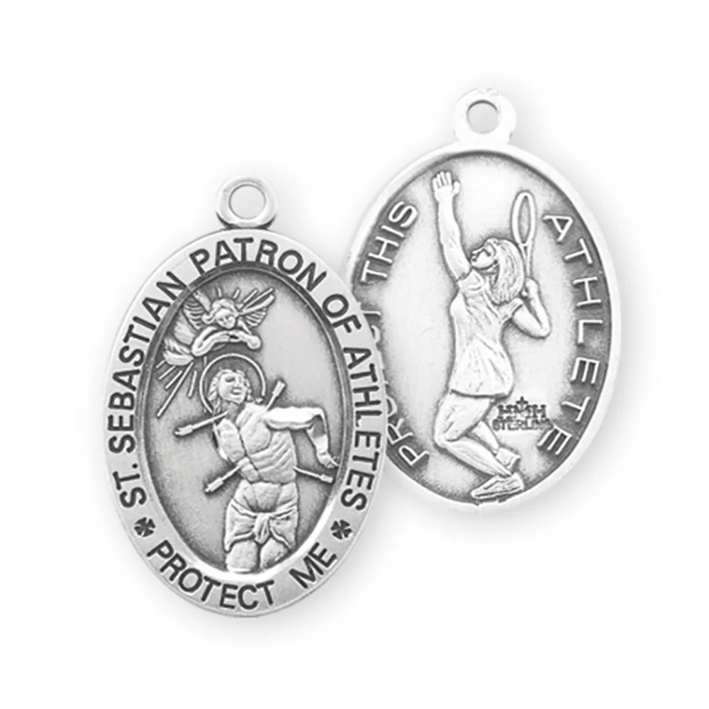 Women & Girls St. Sebastian Patron of Athletes Necklace - Multiple Sports - Image 11