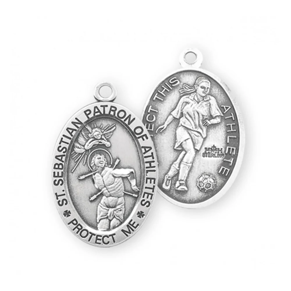 Women & Girls St. Sebastian Patron of Athletes Necklace - Multiple Sports - Image 5