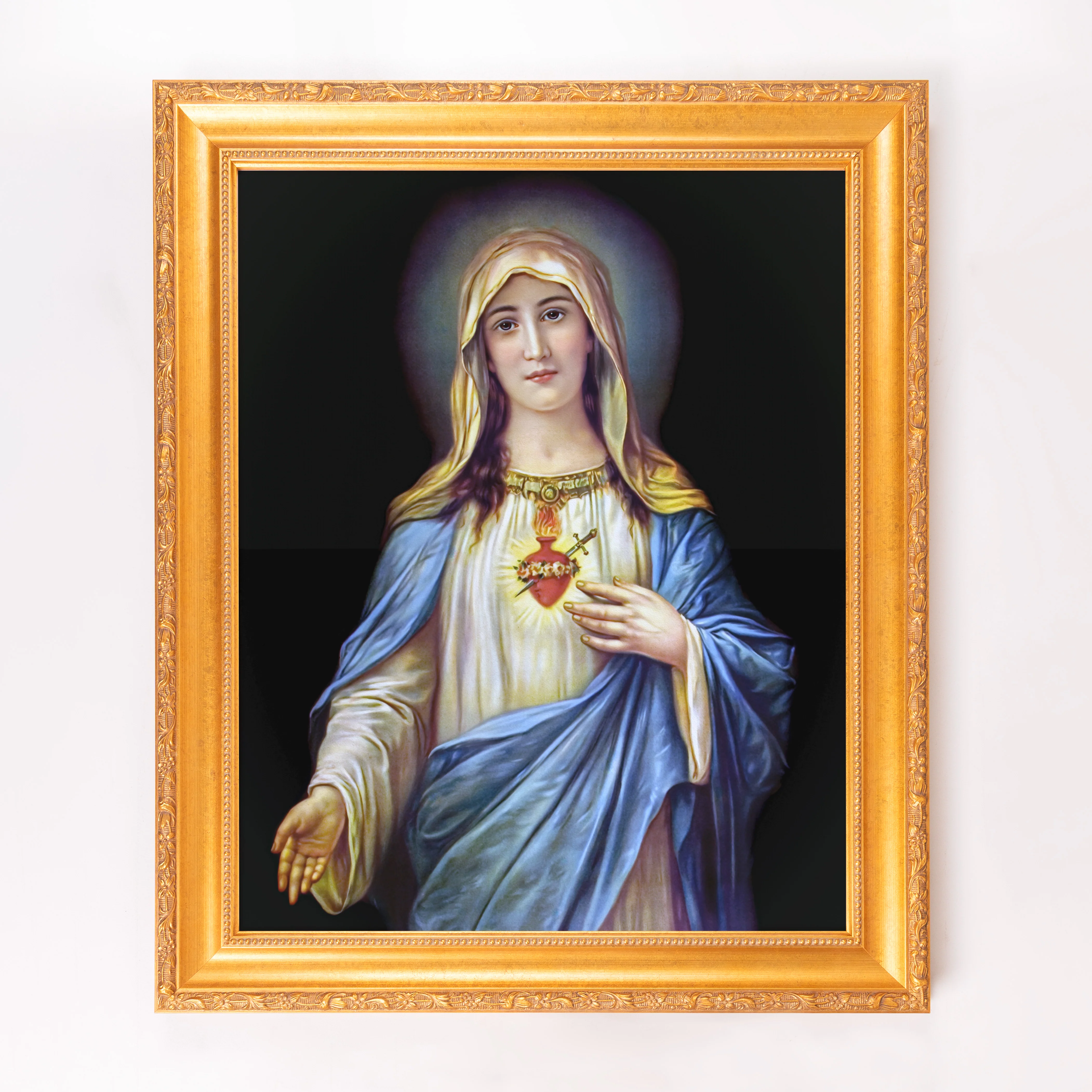 Zabateri's Immaculate Heart Framed Canvas - Sacred Signature Collection - Image 12