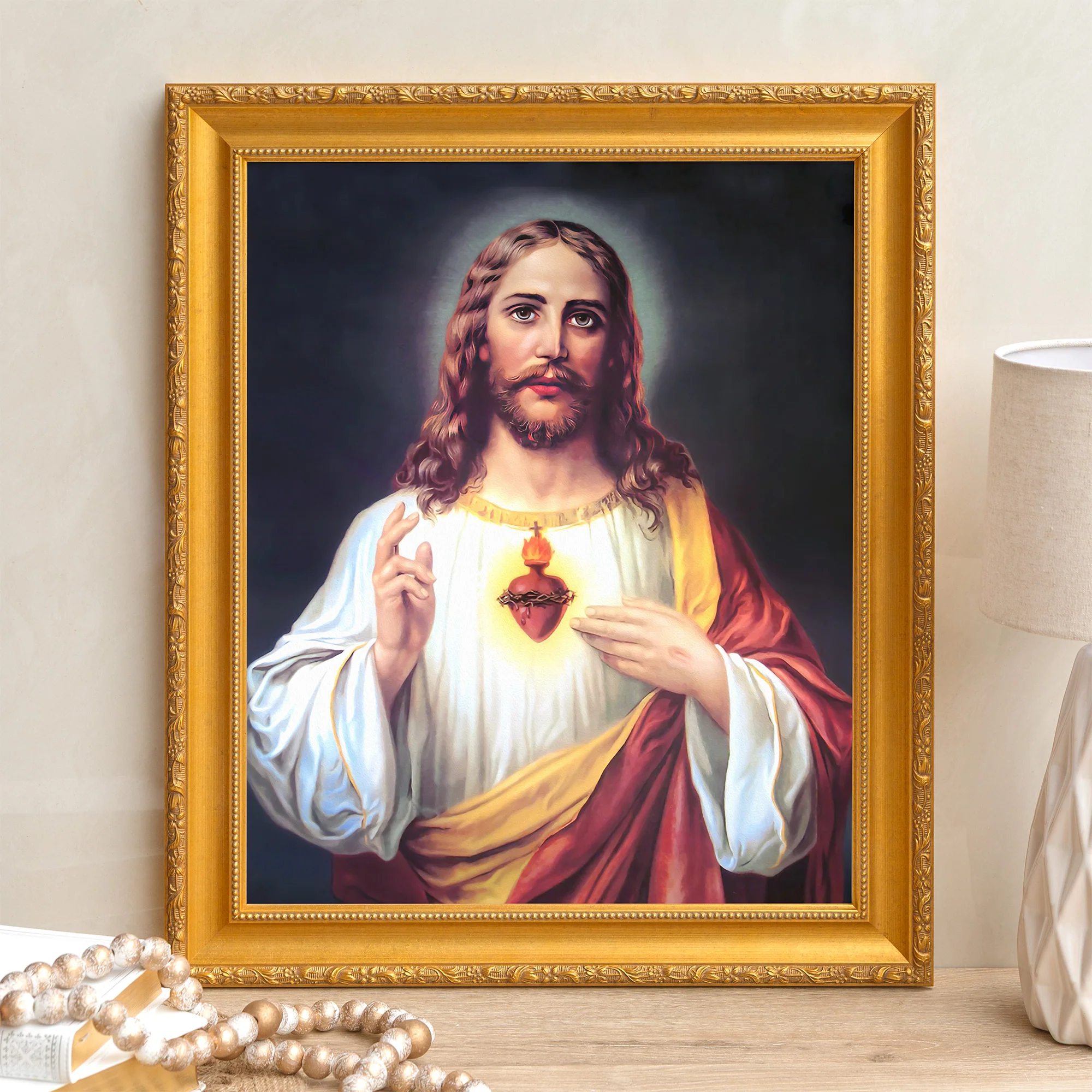 Zabateri's Sacred Heart Framed Canvas - Sacred Signature Collection - Image 11