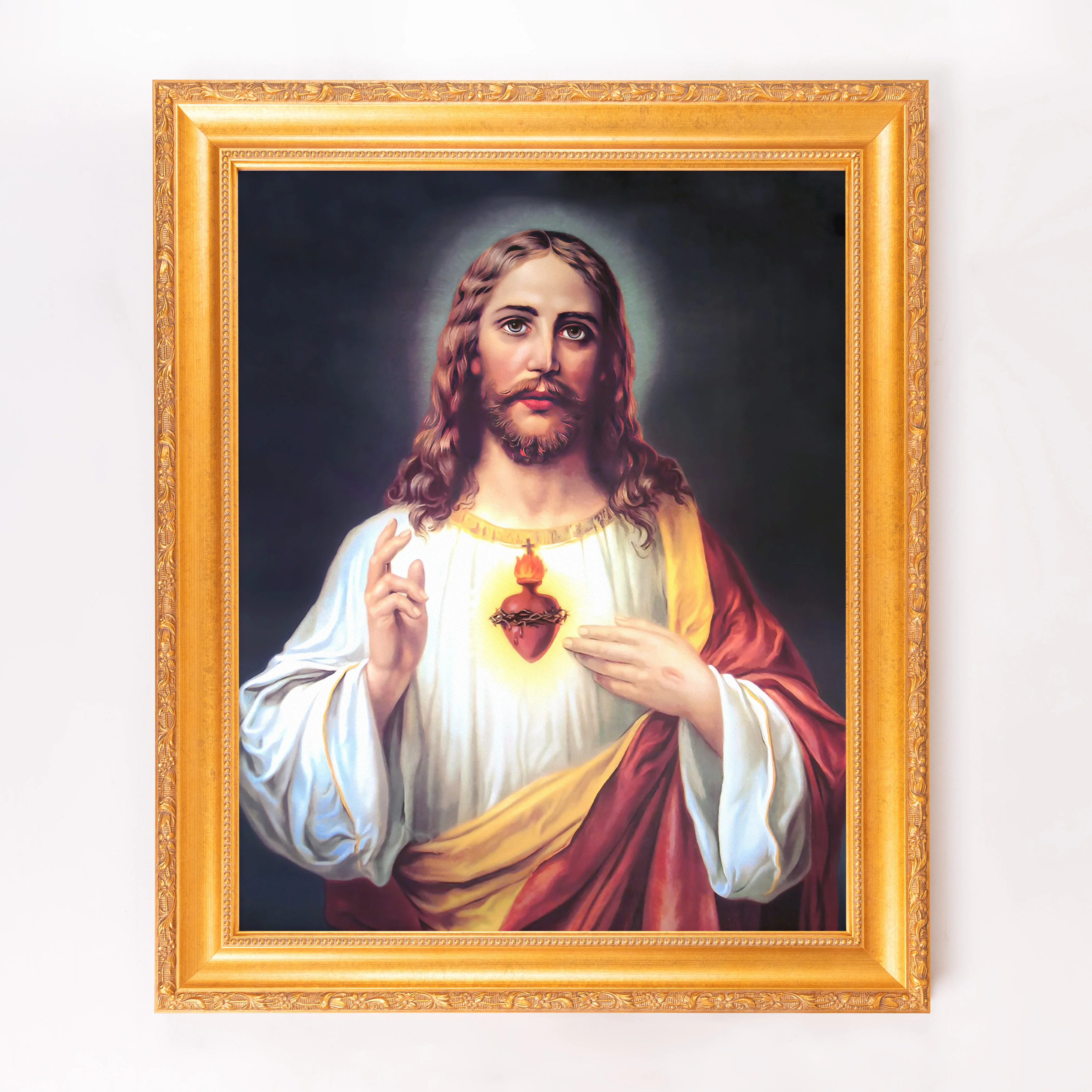 Zabateri's Sacred Heart Framed Canvas - Sacred Signature Collection - Image 12