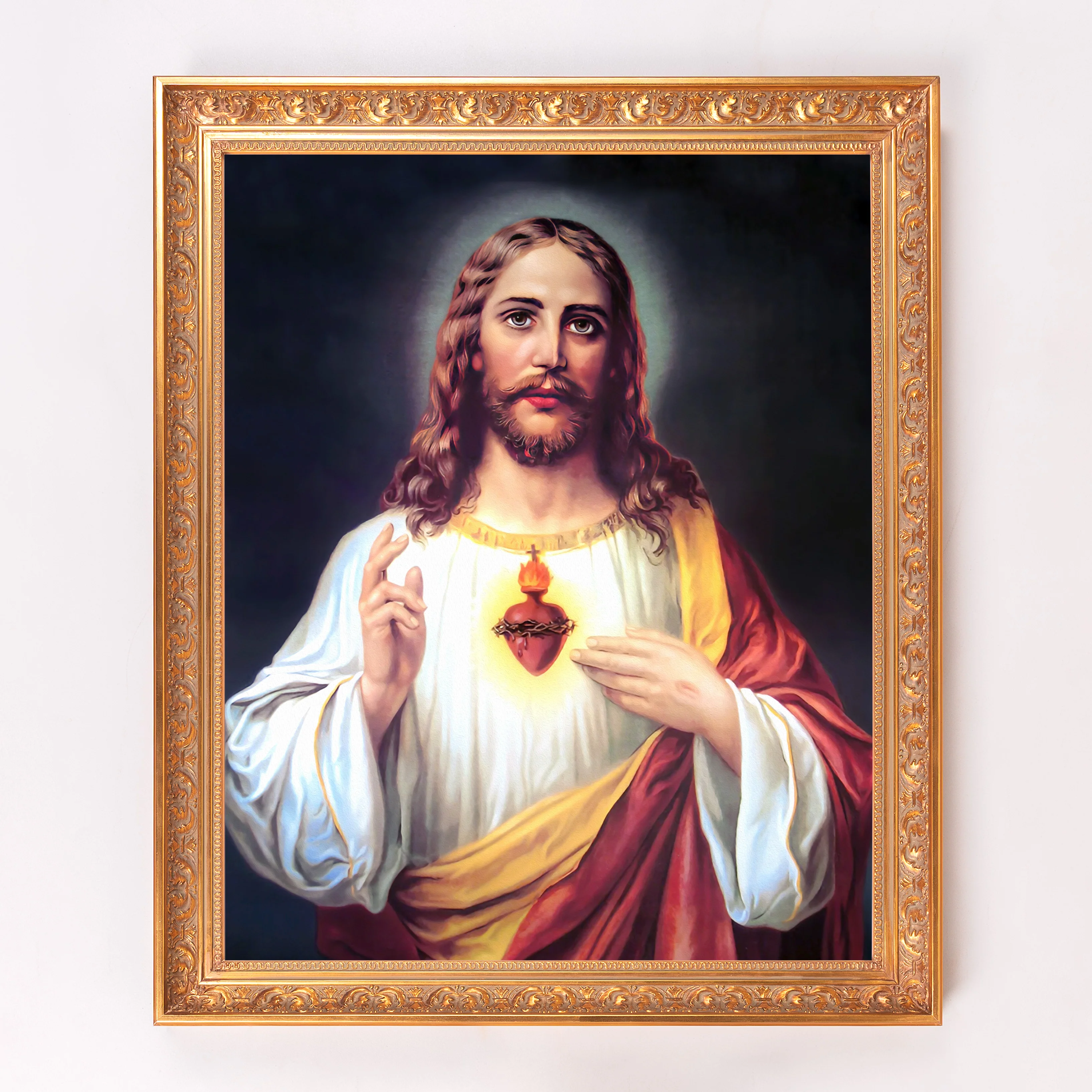 Zabateri's Sacred Heart Framed Canvas - Sacred Signature Collection - Image 7